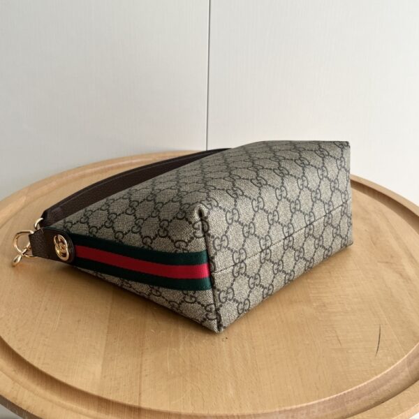 GUCCI GG OPHIDIA SUPER MINI SHOULDER BAG BEIGE AND EBONY 20CM 795170 96IWG 8745 - Image 7