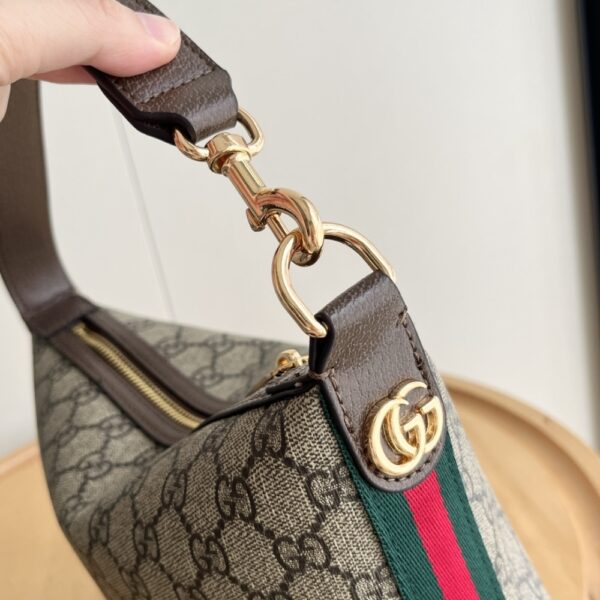 GUCCI GG OPHIDIA SUPER MINI SHOULDER BAG BEIGE AND EBONY 20CM 795170 96IWG 8745 - Image 3