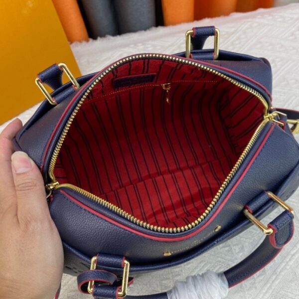 LOUIS VUITTON SPEEDY BANDOULIÈRE 25 IN MONOGRAM EMPREINTE NAVY 25CM - Image 3