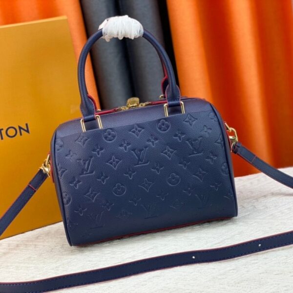 LOUIS VUITTON SPEEDY BANDOULIÈRE 25 IN MONOGRAM EMPREINTE NAVY 25CM - Image 7