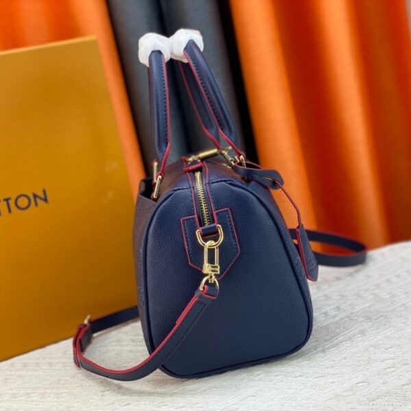 LOUIS VUITTON SPEEDY BANDOULIÈRE 25 IN MONOGRAM EMPREINTE NAVY 25CM - Image 2
