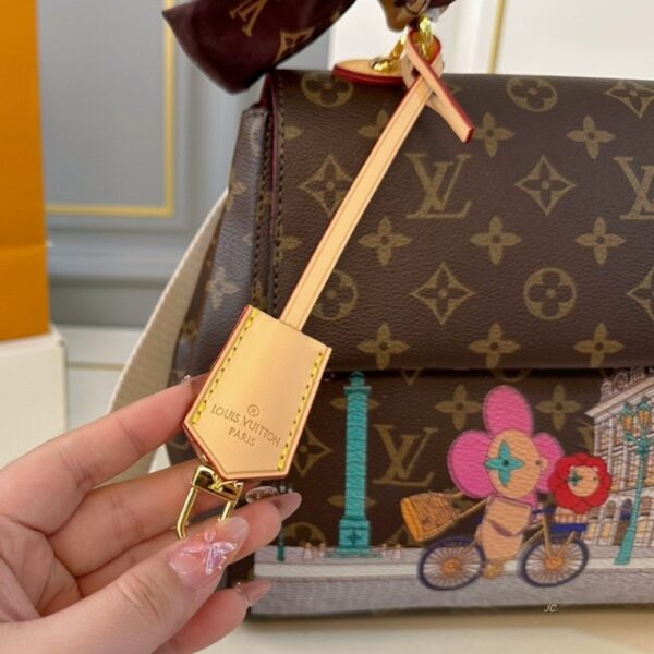 LOUIS VUITTON CLUNY BAG VIVIENNE RABBIT MONOGRAM BROWN 29CM - Image 7