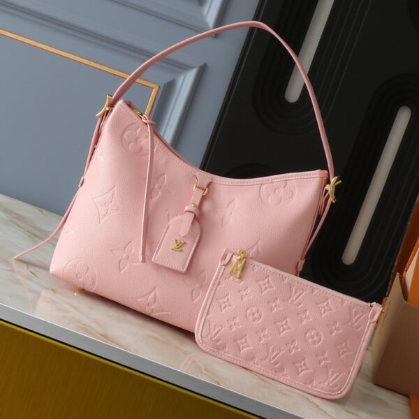 LOUIS VUITTON CARRYALL PM MONOGRAM EMPREINTE PINK OPALE M47082 - Image 2