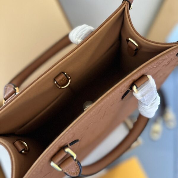 LOUIS VUITTON ONTHEGO MM MONOGRAM EMPREINTE COGNAC 35CM M12775 - Image 3