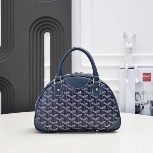 GOYARD SAINT JEANNE BAG COATED CANVAS DARK BLUE 27CM - Image 3