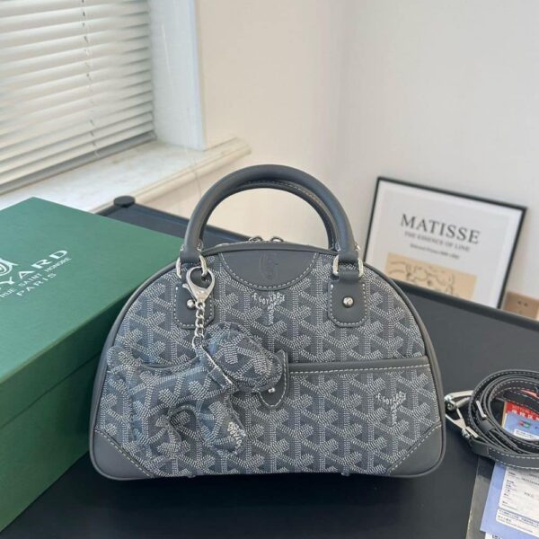 GOYARD SAINT JEANNE BAG COATED CANVAS GREY 27CM - Image 2