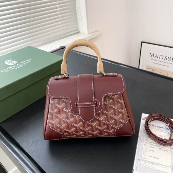 GOYARD SAÏGON SOUPLE MINI BAG DARK RED 20CM - Image 2
