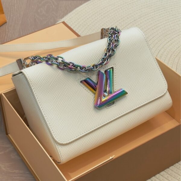 LOUIS VUITTON TWIST CROSSBODY BAGS WHITE RAINBOW 23CM - Image 2