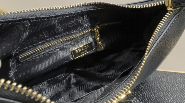 PRADA HOBO BAG BLACK 23CM - Image 4