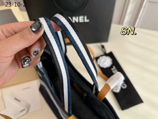 CHANEL DENIM SHOPPING TOTE BLUE 34CM - Image 6
