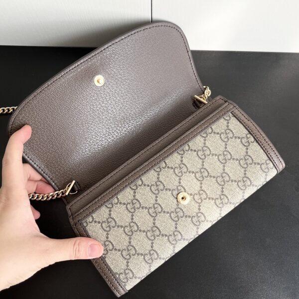 GUCCI BLONDIE CONTINENTAL CHAIN WALLET BEIGE 21CM ‎‎725215 K9GSG 8358 - Image 3