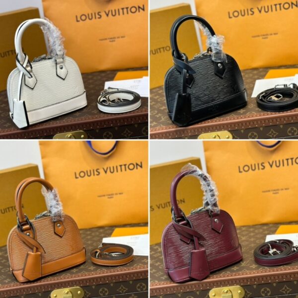 LOUIS VUITTON NANO ALMA BAG WHITE QUARTZ 18CM M82411 - Image 3