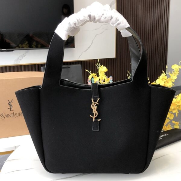 SAINT LAURENT LE 5 À 7 BEA IN SUEDE BLACK 55CM - Image 2