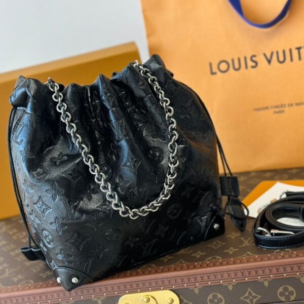 LOUIS VUITTON NOÉ TRUNK PM BAG COUSSIN BLACK 20CM M13484 - Image 2