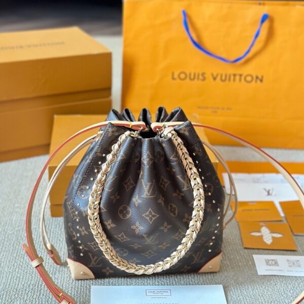 LOUIS VUITTON NOÉ TRUNK PM BAG MONOGRAM BROWN 20CM - Image 2