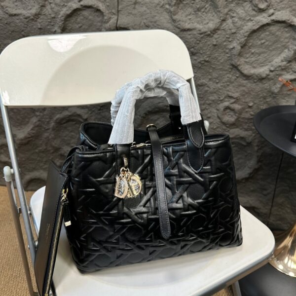 DIOR MEDIUM TOUJOURS BAG BLACK 30CM M2821OBNT M900 - Image 3