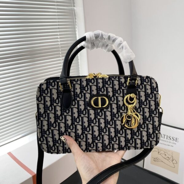 DIOR MY DIOR MINI DOCTOR BAG BLUE OBLIQUE JACQUARD 21CM S2349UTZQ M928 - Image 2