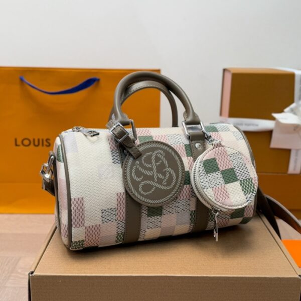 LOUIS VUITTON KEEPALL 25 SNAKOFLAGE DAMIER GREEN 25CM - Image 2