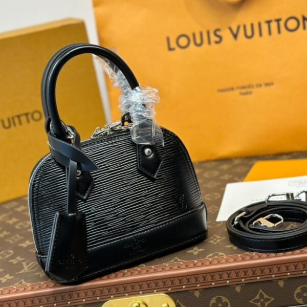 LOUIS VUITTON NANO ALMA BAG BLACK 18CM M81945 - Image 2