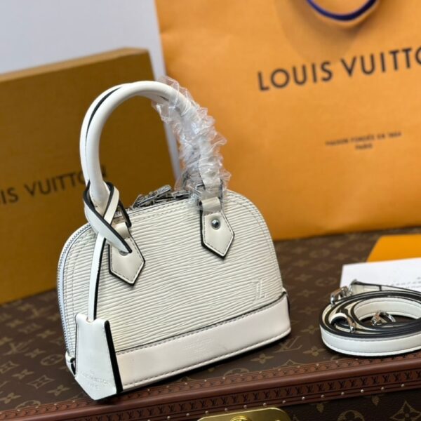 LOUIS VUITTON NANO ALMA BAG WHITE QUARTZ 18CM M82411 - Image 2