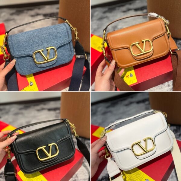 VALENTINO GARAVANI ALLTIME GRAINY LEATHER SHOULDER BAG ALMOND 23CM 5W0B0N20IMZ KEL - Image 4