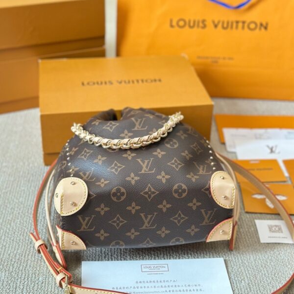 LOUIS VUITTON NOÉ TRUNK PM BAG MONOGRAM BROWN 20CM - Image 3