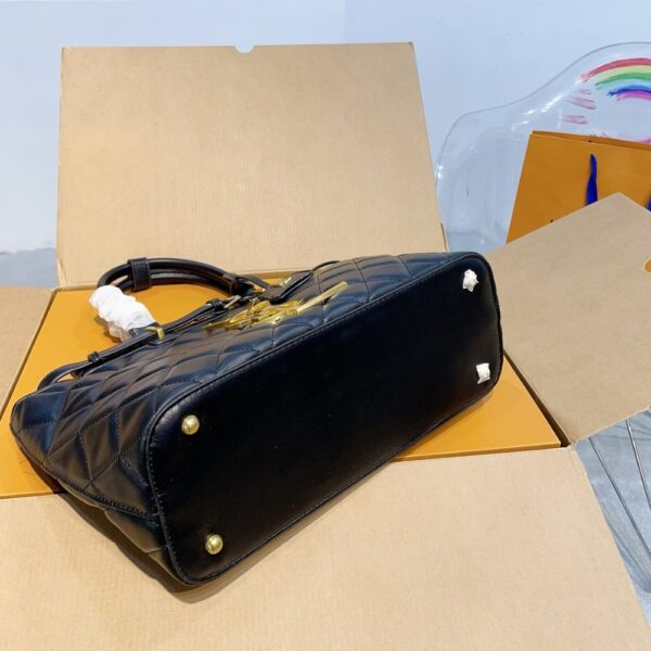 SAINT LAURENT LEATHER LEATHER HANDBAG BLACK 33CM - Image 5