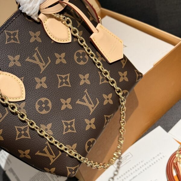 LOUIS VUITTON LOCKIT BB BAG MONOGRAM BROWN 16CM M12019 - Image 3