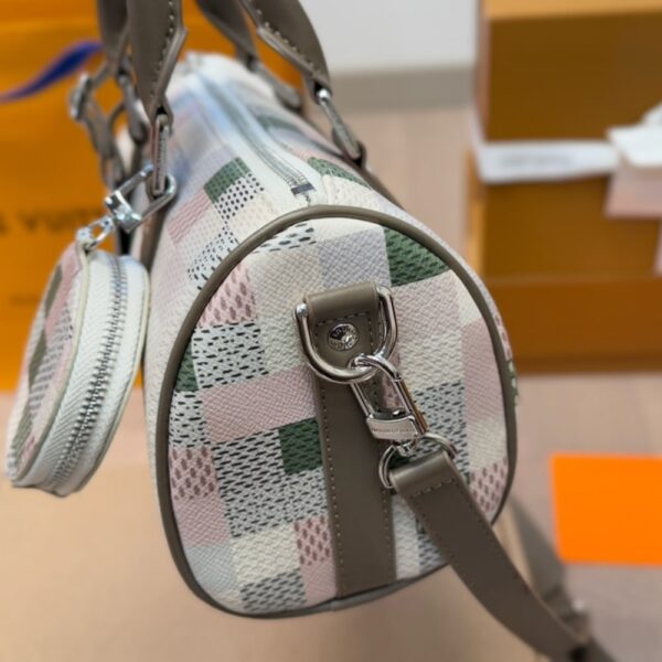 LOUIS VUITTON KEEPALL 25 SNAKOFLAGE DAMIER GREEN 25CM - Image 4