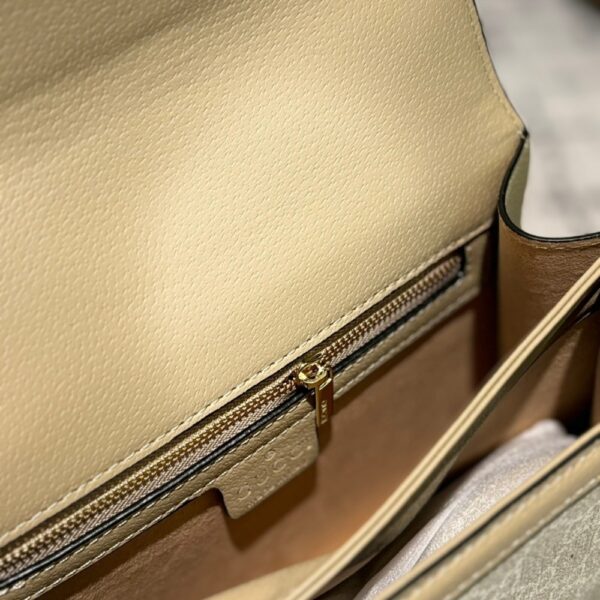 GUCCI OPHIDIA SMALL TOP HANDLE BAG BEIGE 25CM 651055 UULAG 9682 - Image 4