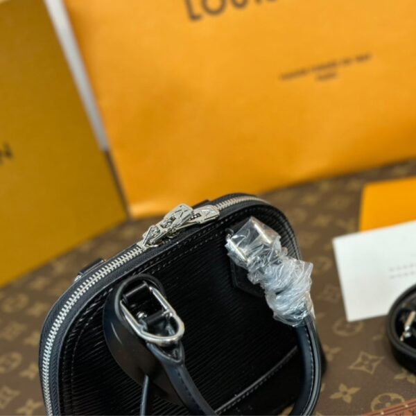 LOUIS VUITTON NANO ALMA BAG BLACK 18CM M81945 - Image 4