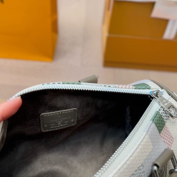 LOUIS VUITTON KEEPALL 25 SNAKOFLAGE DAMIER GREEN 25CM - Image 5