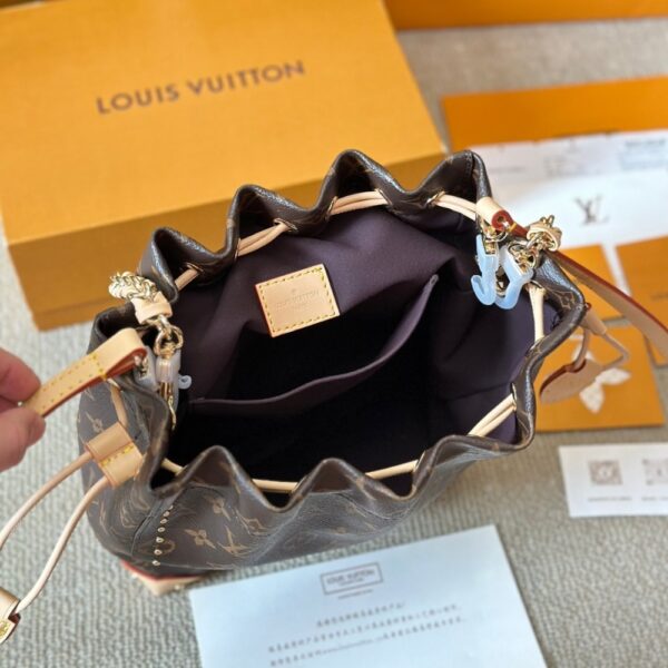 LOUIS VUITTON NOÉ TRUNK PM BAG MONOGRAM BROWN 20CM - Image 5