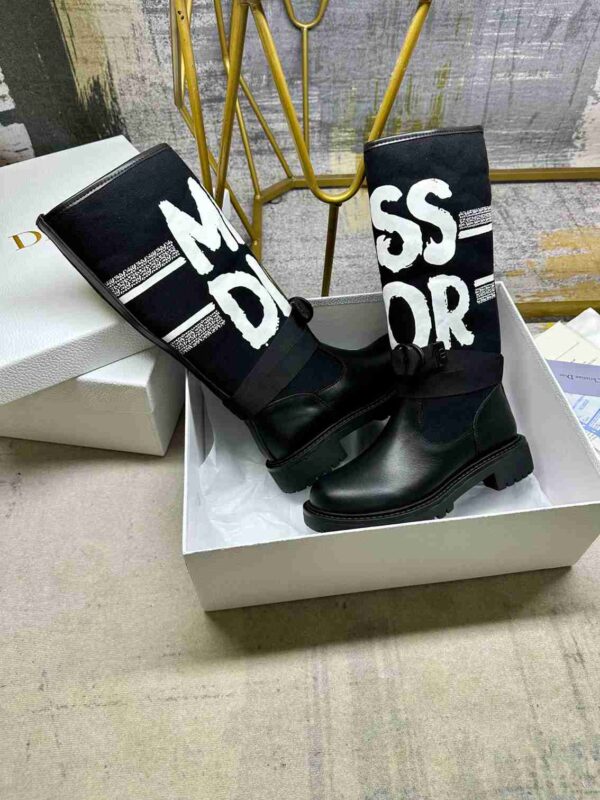 DIOR D MAJOR BOOT WITH MISS DIOR PRINT BLACK KDI929CMV S17X - Image 7