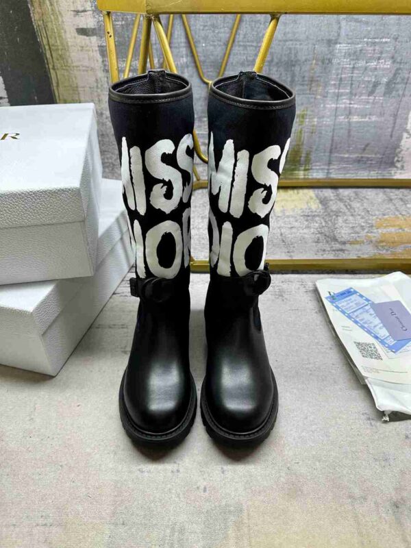 DIOR D MAJOR BOOT WITH MISS DIOR PRINT BLACK KDI929CMV S17X - Image 6
