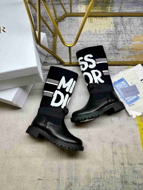 DIOR D MAJOR BOOT WITH MISS DIOR PRINT BLACK KDI929CMV S17X - Image 5