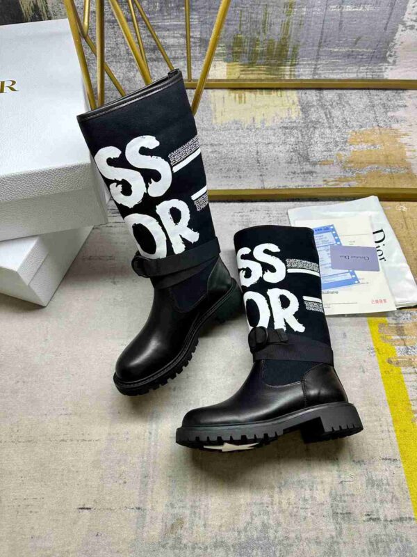 DIOR D MAJOR BOOT WITH MISS DIOR PRINT BLACK KDI929CMV S17X - Image 4