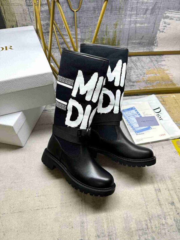 DIOR D MAJOR BOOT WITH MISS DIOR PRINT BLACK KDI929CMV S17X - Image 3