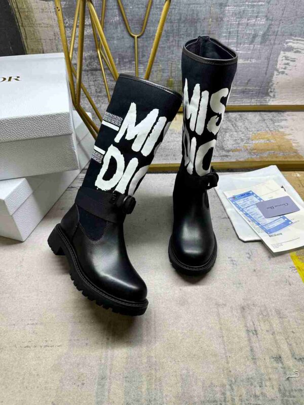 DIOR D MAJOR BOOT WITH MISS DIOR PRINT BLACK KDI929CMV S17X - Image 2