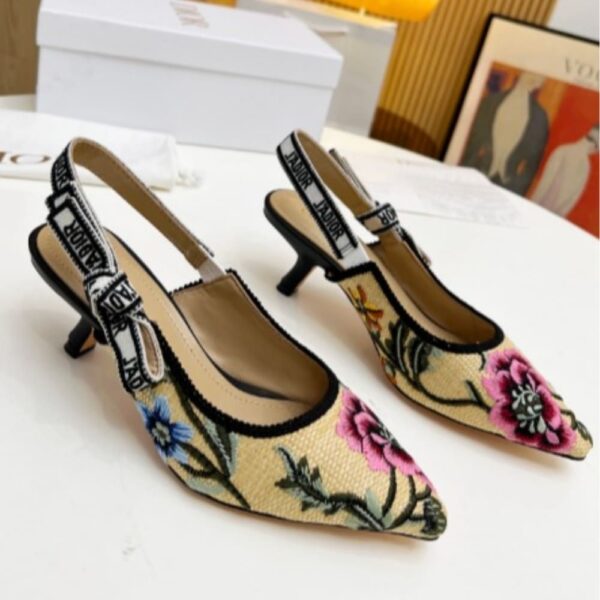 DIOR J'ADIOR SLINGBACK PUMP BEIGE MULTICOLOR - Image 3