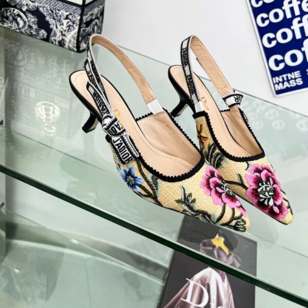 DIOR J'ADIOR SLINGBACK PUMP BEIGE MULTICOLOR - Image 4