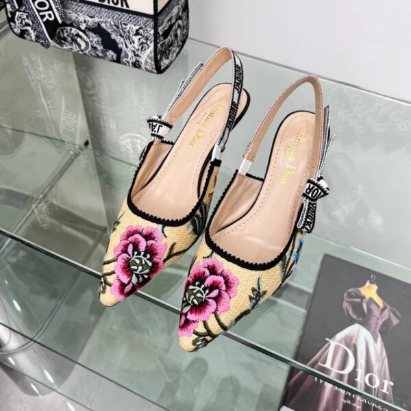 DIOR J'ADIOR SLINGBACK PUMP BEIGE MULTICOLOR - Image 5