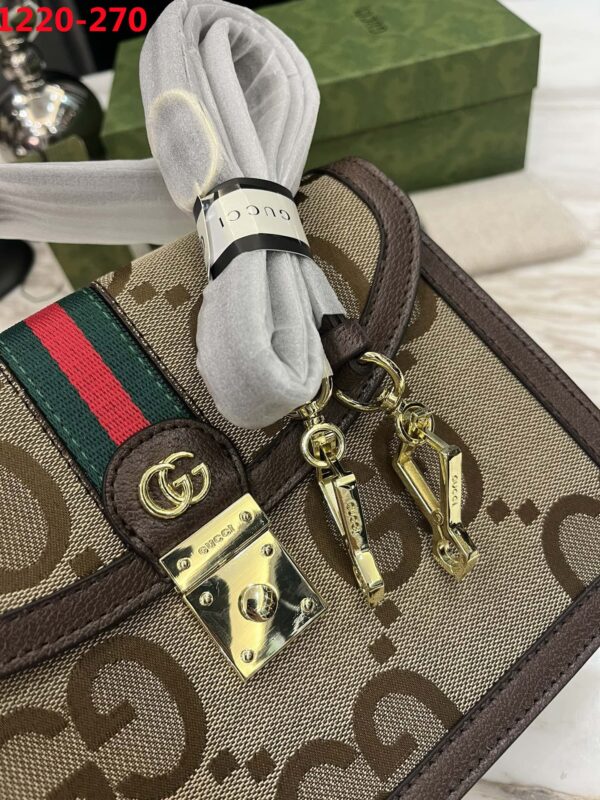 GUCCI OPHIDIA SMALL JUMBO GG BAG BROWN 24CM - Image 6