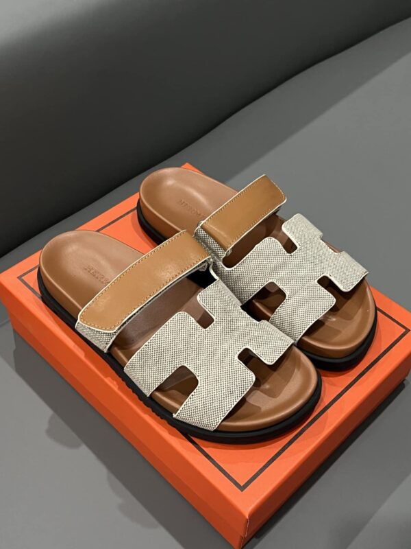 HERMES CHYPRE SANDAL PRUNOIR CANVAS NATURAL - Image 6