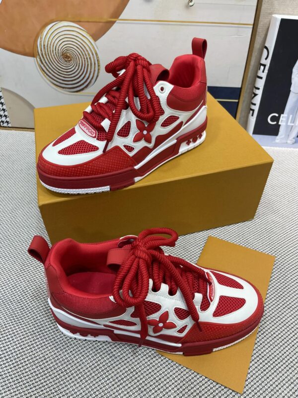 LOUIS VUITTON LV SKATE SNEAKER RED - Image 3
