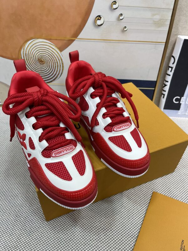 LOUIS VUITTON LV SKATE SNEAKER RED - Image 5