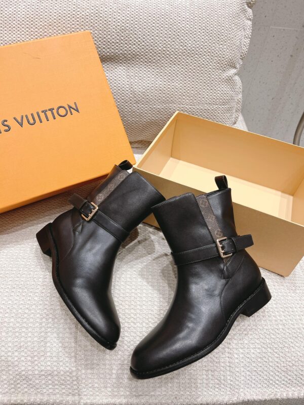 LOUIS VUITTON BOOTSY ANKLE BOOT BLACK 1ABUB4 - Image 7