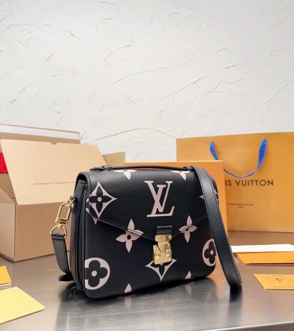 LOUIS VUITTON POCHETTE MÉTIS BAG BLACK 25CM M45773 - Image 3