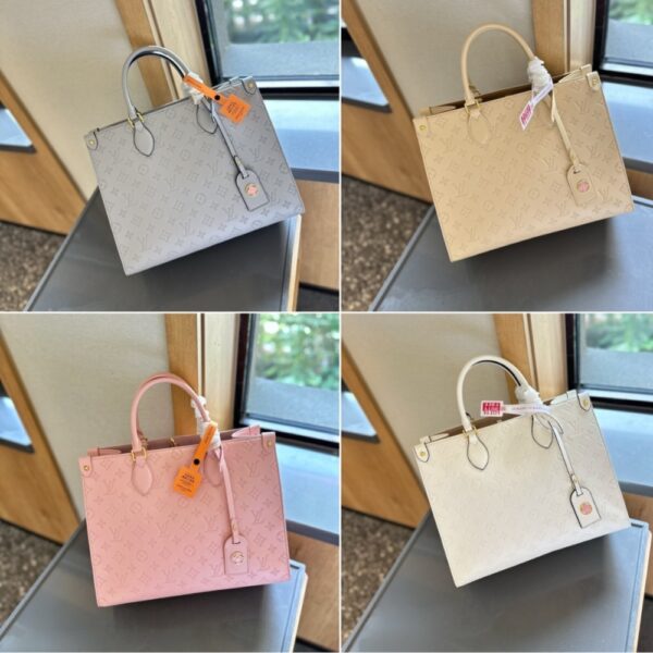 LOUIS VUITTON ON THE GO MM WHITE 35CM - Image 3