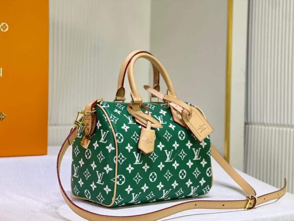 LOUIS VUITTON SPEEDY P9 BANDOULIÈRE MONOGRAM LEATHER GREEN 25CM - Image 3